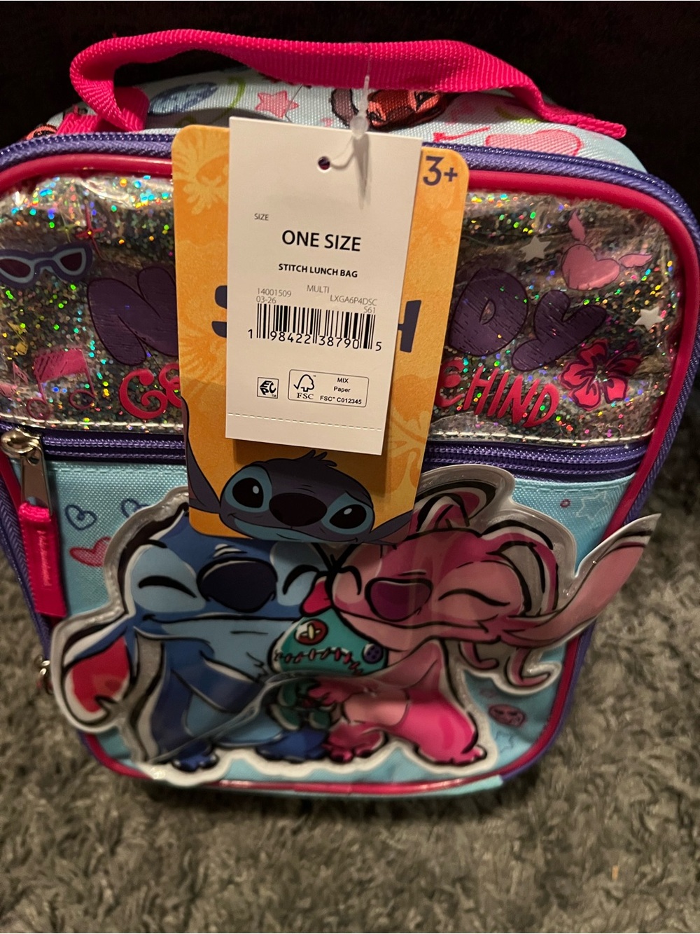 Disney Stitch & Angel Nobody Left Behind Lunch Box